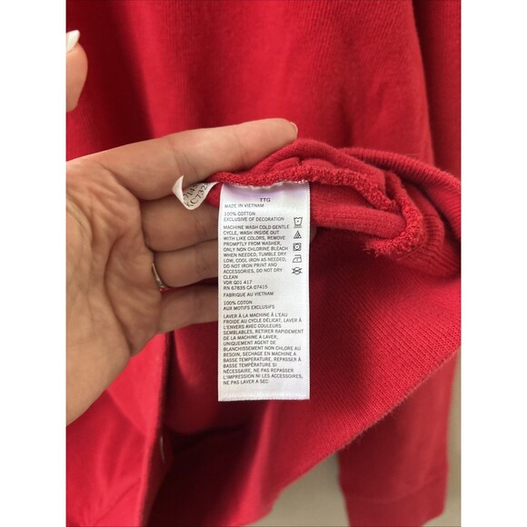 Nautica Men’s XXL Red Quarter Zip Knit Sweater Pullover Classic Cotton - Picture 6 of 7